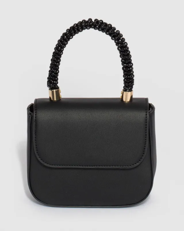 Black Jada Bead Mini Bag sold by Collete Hayman