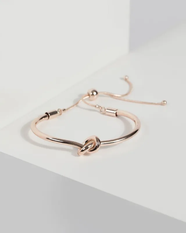 Rose Gold Knotted Bracelet sold by Collete Hayman