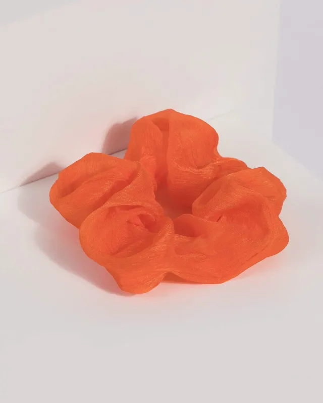 Orange Small Cloth Scrunchie sold by Collete Hayman