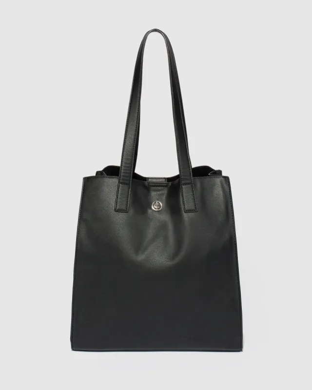 Black Charlie Large Tote Bag sold by Collete Hayman