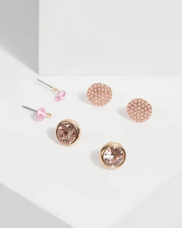 Multi Round Stud Earrings sold by Collete Hayman