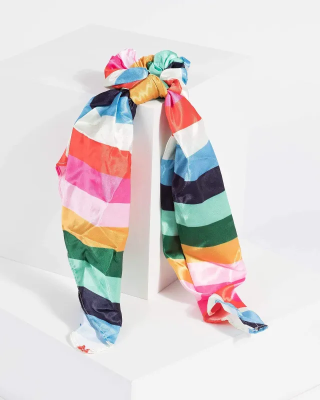 Rainbow Striped Hair Scarf sold by Collete Hayman