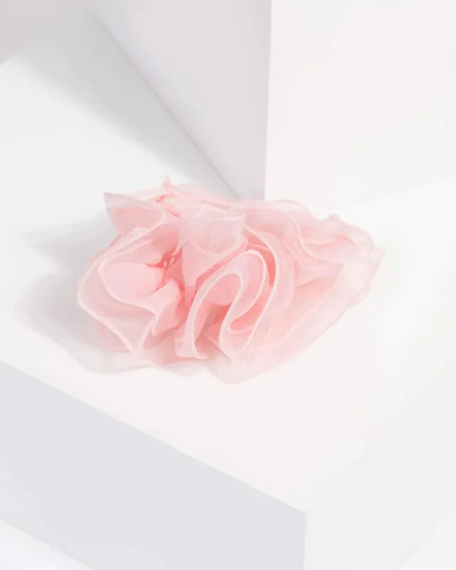 Pink Lined Organza Scrunchie sold by Collete Hayman