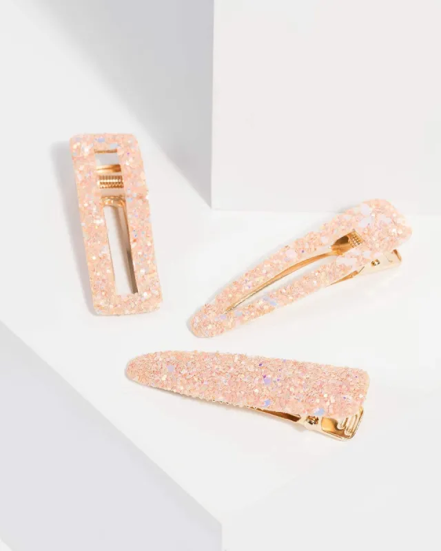 Multi Glitter Hair Slides sold by Collete Hayman