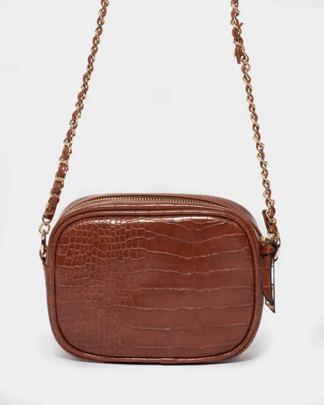 Tan Becky Crossbody Bag sold by Collete Hayman