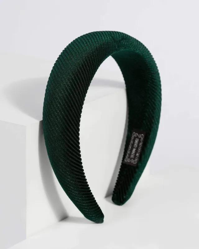 Green Oversize Velvet Headband sold by Collete Hayman