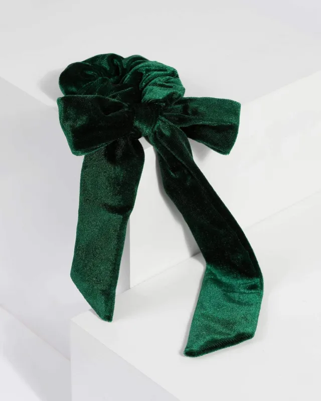 Emerald Velvet Hair Tie Pack sold by Collete Hayman