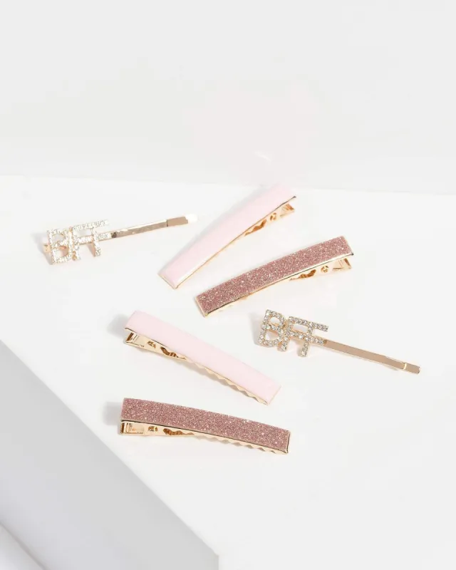 Pink Bff Hair Slides Pack made by Collete Hayman