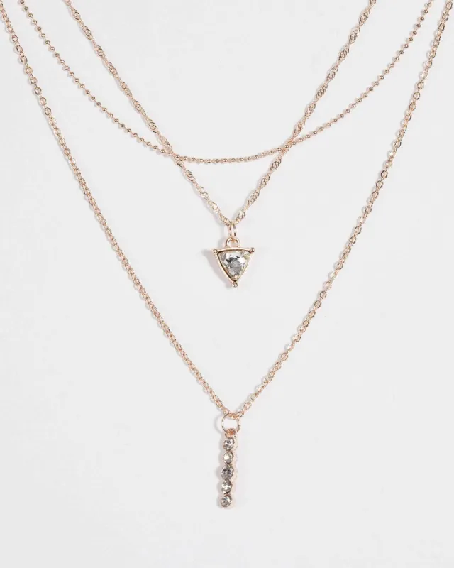 Crystal Fine Pendant Layered Necklace sold by Collete Hayman
