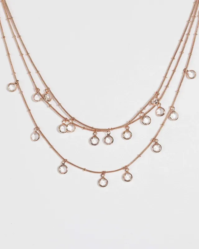 Crystal Multi Strand Necklace sold by Collete Hayman