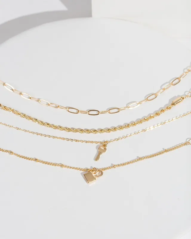 Silver Lock And Key Bracelet Pack sold by Collete Hayman