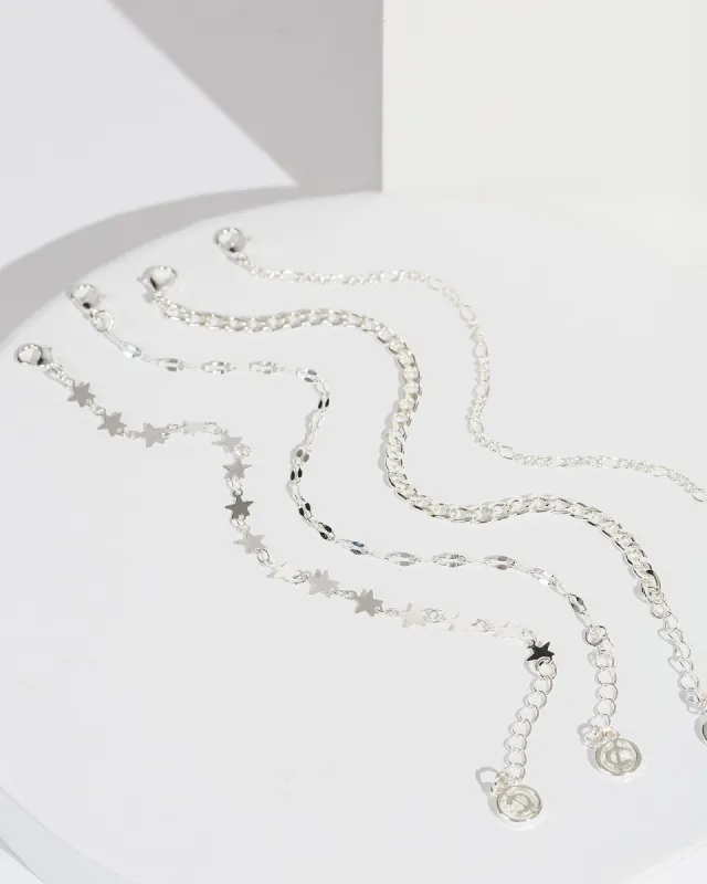 Silver Chain Bracelet Pack sold by Collete Hayman