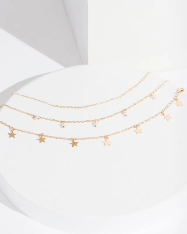 Gold Star Anklet Pack sold by Collete Hayman