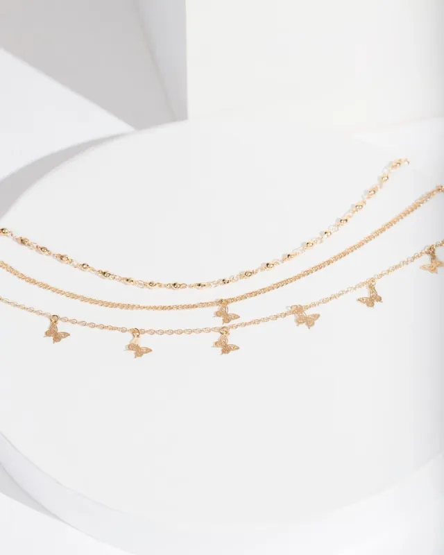 Gold Butterfly Anklet Pack sold by Collete Hayman