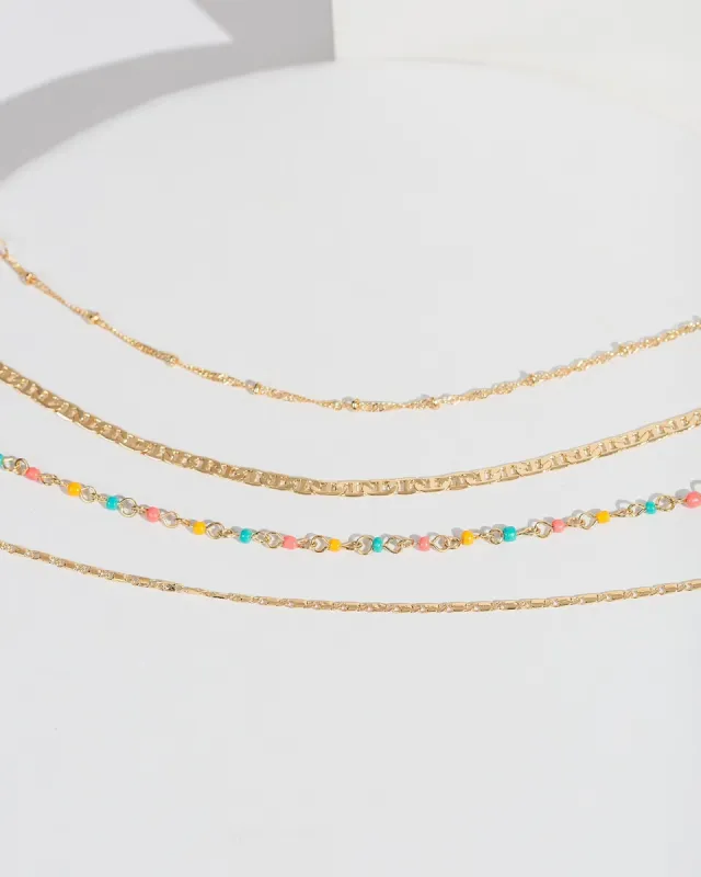 Gold Beaded Bracelet Pack sold by Collete Hayman