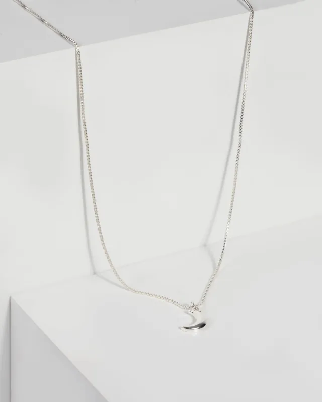 Silver Moon Pendant Fine Necklace sold by Collete Hayman