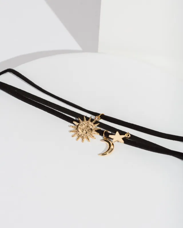 Black Pendant Choker Necklace Pack sold by Collete Hayman