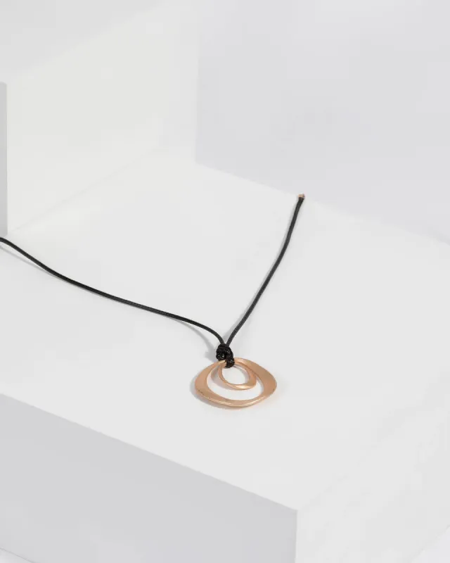 Gold Matte Textured Pendant Necklace sold by Collete Hayman