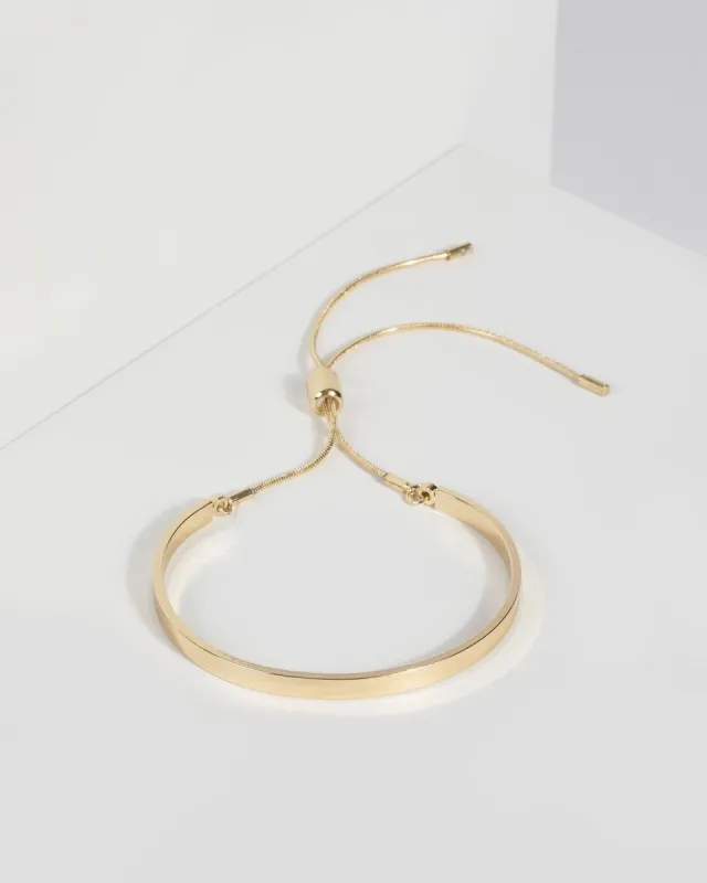 Gold Thin Plate Toggle Bracelet sold by Collete Hayman