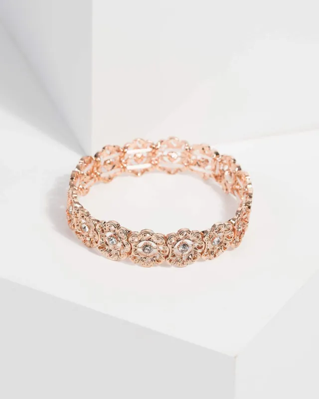 Crystal Flower Bracelet sold by Collete Hayman