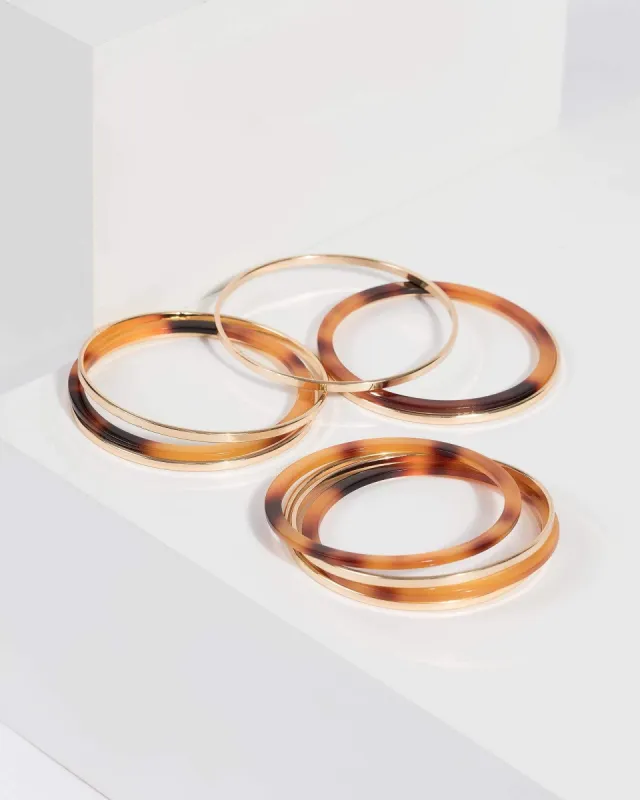 Brown Metal Acrylic Bracelet sold by Collete Hayman