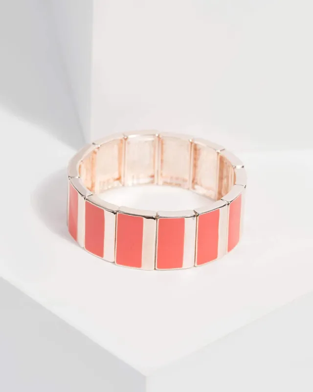 Multi Rectangle Stretch Bracelet sold by Collete Hayman