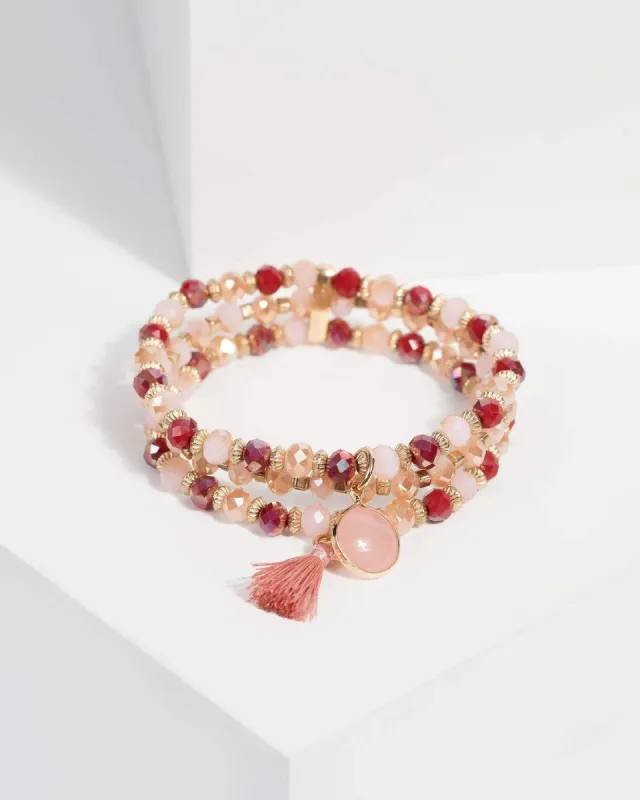 Multi Beaded Pendant Bracelet sold by Collete Hayman