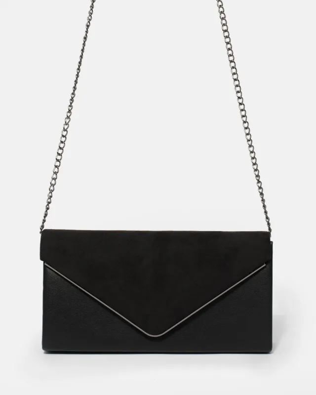 Black Sammie Clutch Bag sold by Collete Hayman