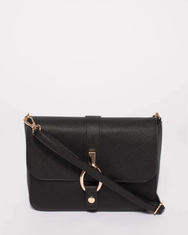 Black Elissa Crossbody Bag sold by Collete Hayman