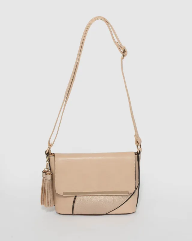 Natural Elsa Crossbody Bag sold by Collete Hayman