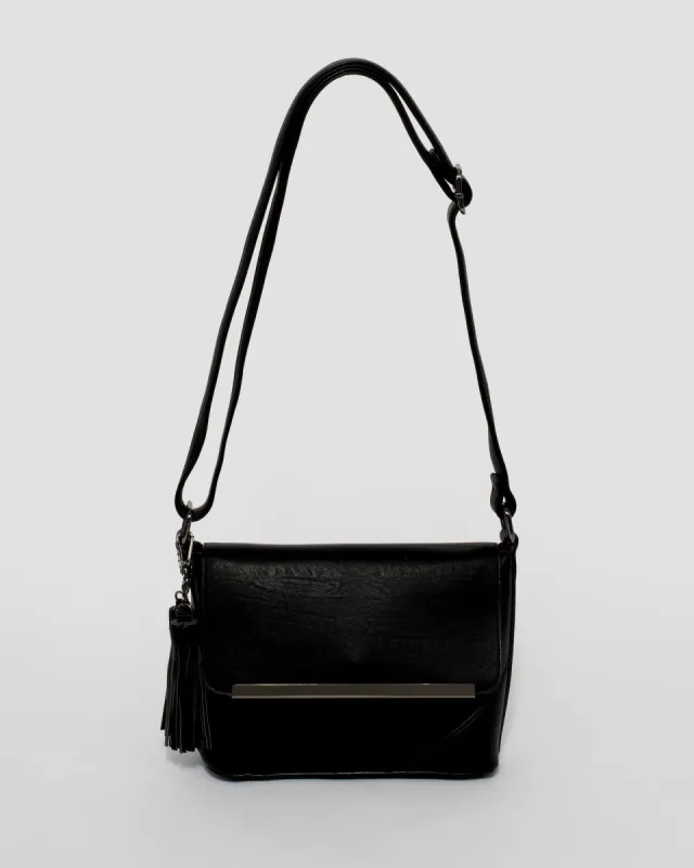 Black Elsa Crossbody Bag sold by Collete Hayman
