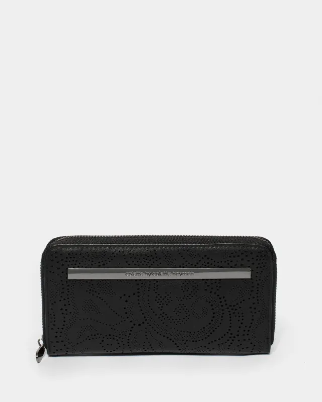 Black Gina Punchout Wallet sold by Collete Hayman