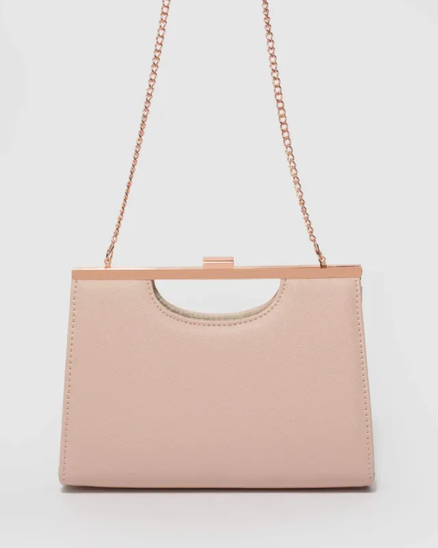 Pink Alice Handle Bar Clutch Bag sold by Collete Hayman