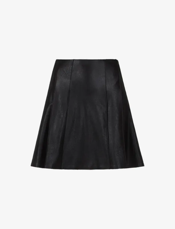 Faux Leather Pleated Mini Skirt sold by Commando
