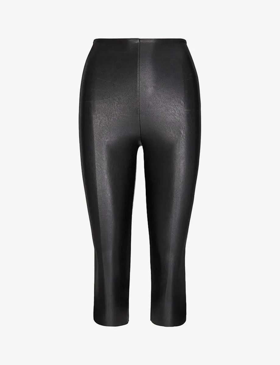 Faux Leather Capri Legging sold by Commando