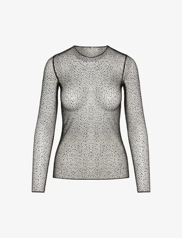 Starlight Mesh Long Sleeve Top sold by Commando