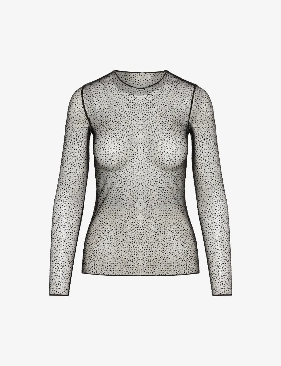 Starlight Mesh Long Sleeve Top sold by Commando