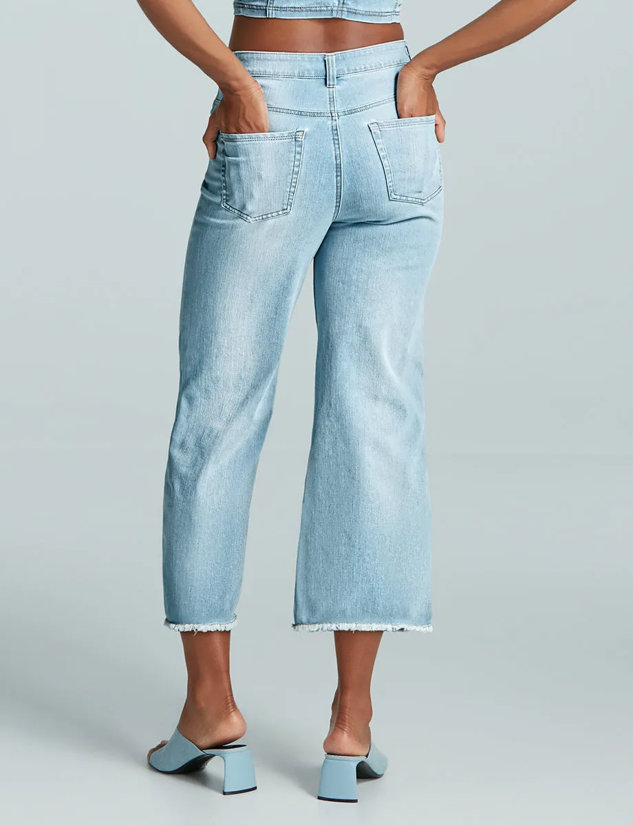 Do It All Denim™ High-Rise Cropped Wide Leg sold by Commando product image thumbnail 2