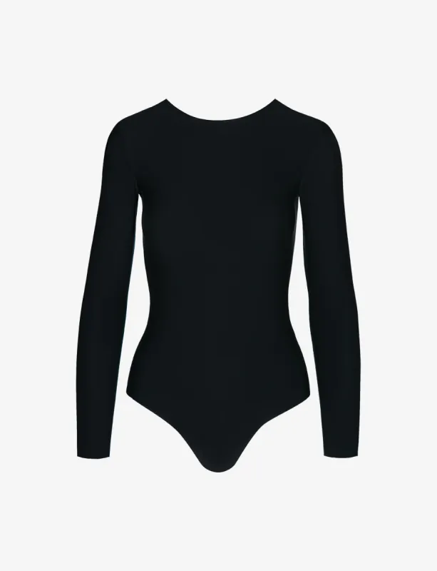 Butter Long Sleeve Crewneck Bodysuit sold by Commando