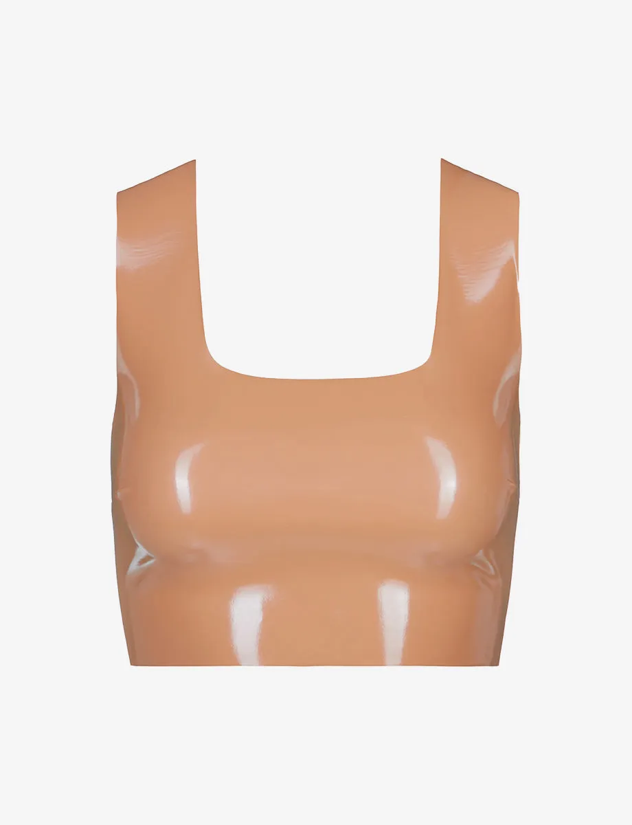 Faux Patent Leather Crop Top sold by Commando product image thumbnail 4