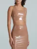 Faux Patent Leather Crop Top sold by Commando