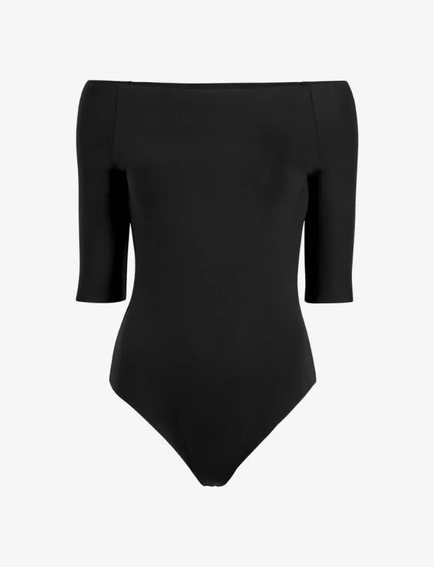 Neoprene Boatneck Bodysuit sold by Commando
