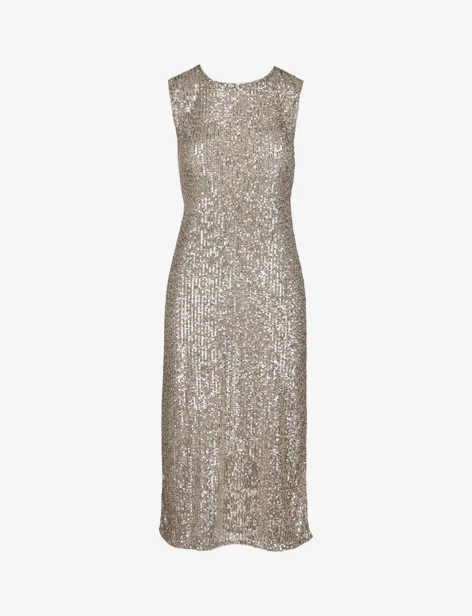 Sequin Mesh Midi Dress sold by Commando