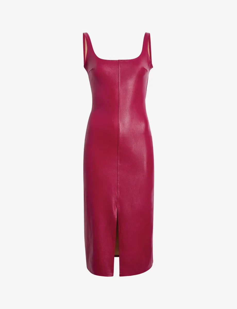 Faux Leather Midi Tank Dress sold by Commando product image thumbnail 4