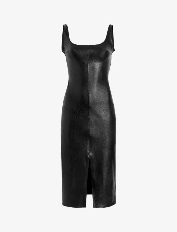 Faux Leather Midi Tank Dress sold by Commando