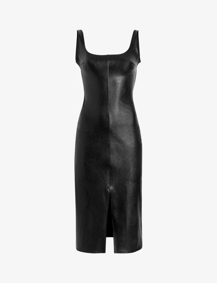 Faux Leather Midi Tank Dress sold by Commando