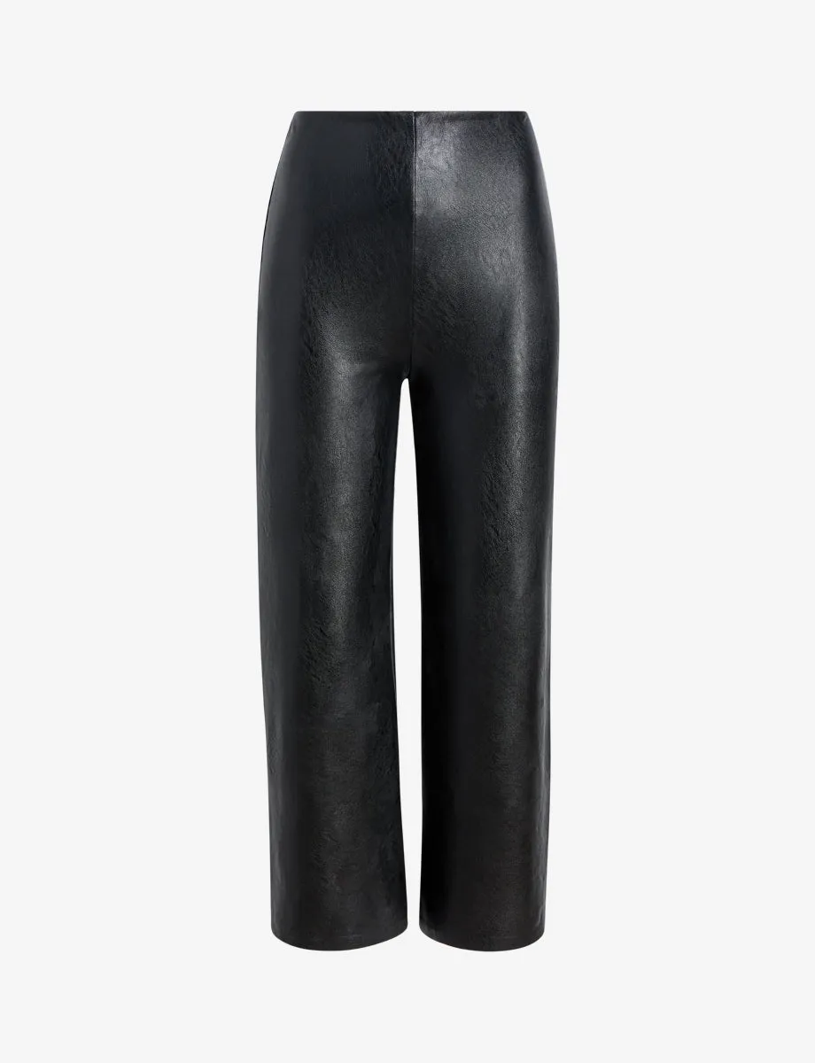 Faux Leather Cropped Wide Leg Pant sold by Commando
