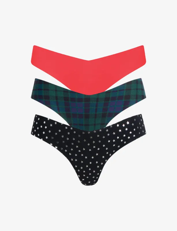 Classic Solid Thong Holiday 3-Pack sold by Commando