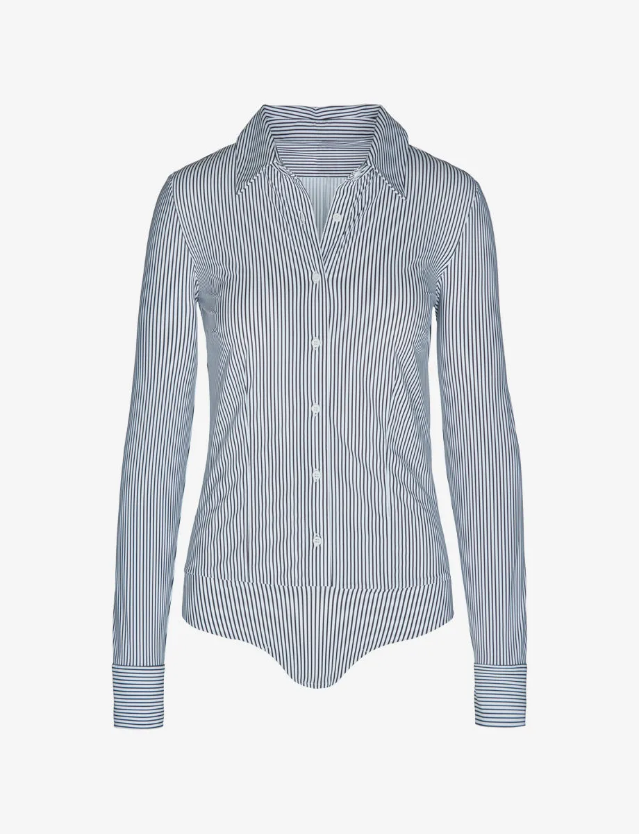 Classic Printed Button Down Bodysuit sold by Commando product image thumbnail 2