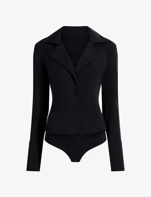 Classic Blousey Button Down Bodysuit sold by Commando